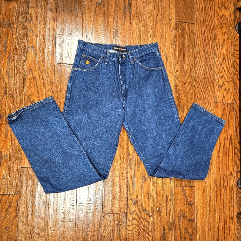 NWOT FR Wrangler Men's Relaxed Fit Work Jeans FR31MWZ, Size 34 X 34